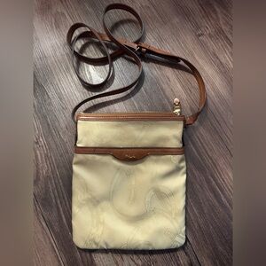 Ralph Lauren Tan and Brown Shoulder Bag